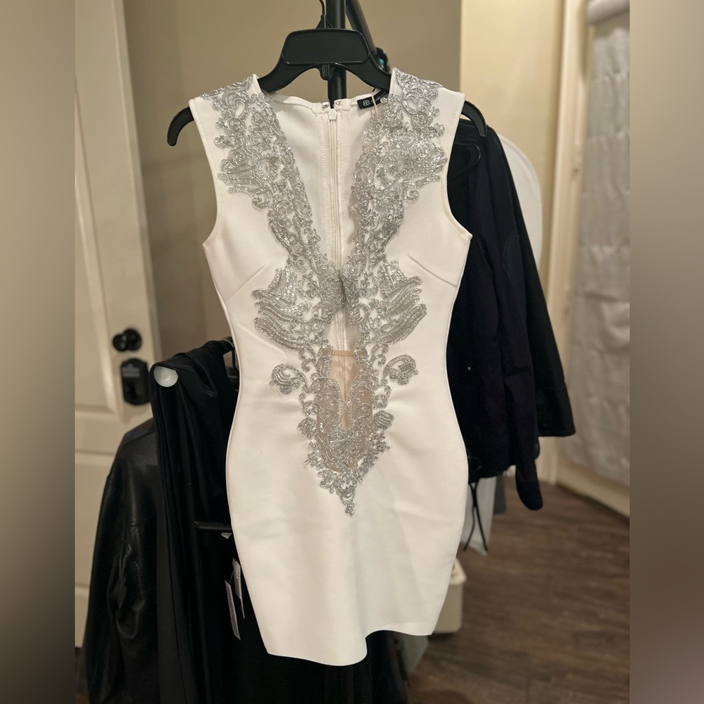 Womens white cocktail dress